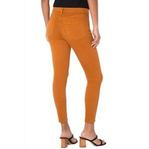 Liverpool Sadie Straight Burnt Orange Stretch Denim SZ 27